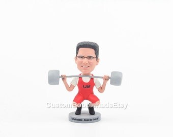 Custom weightlifting men bobblehead, valentines gift ideas, valentines gift for boyfriend, valentines gift for him, custom valentines gifts