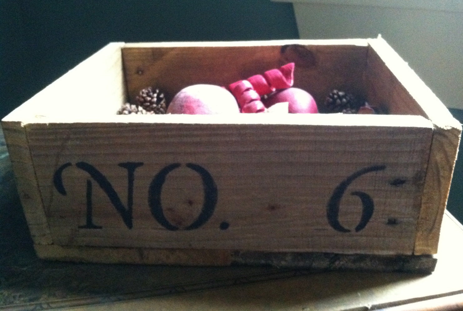 Wooden Box Potpourri Box Potpourri Holder Rustic Box