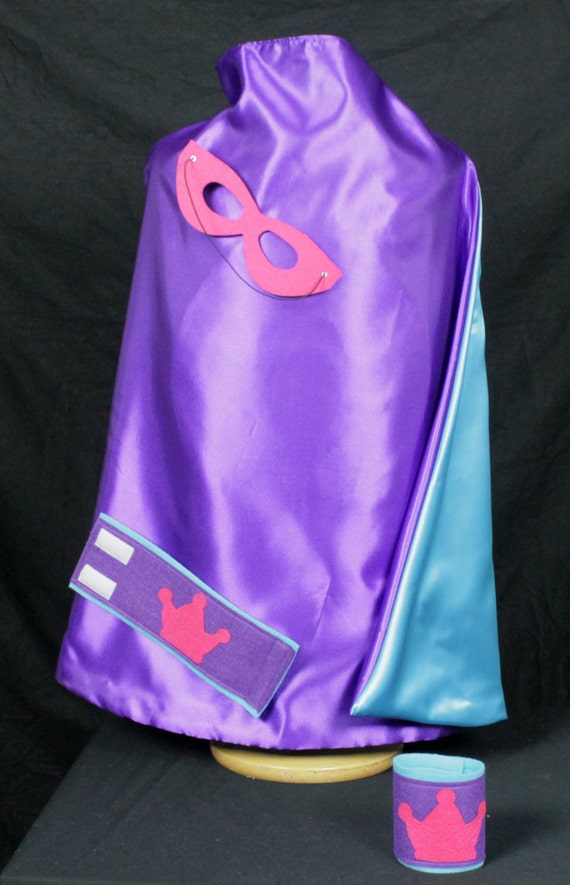 Superhero Cape Purple And Teal Reversible By Myheroheadquarters