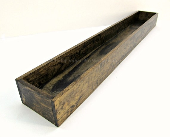 Long wooden box