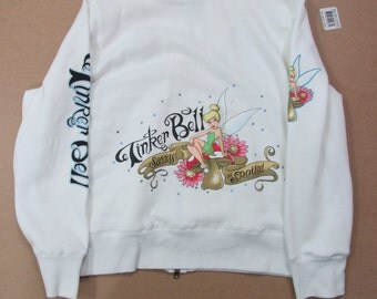 Hoodie Disney Tinkerbell White Very Soft Never Woren Size 2X, #75c