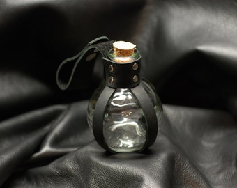 Glass Potion Bottle LARP Renaissance Pirate