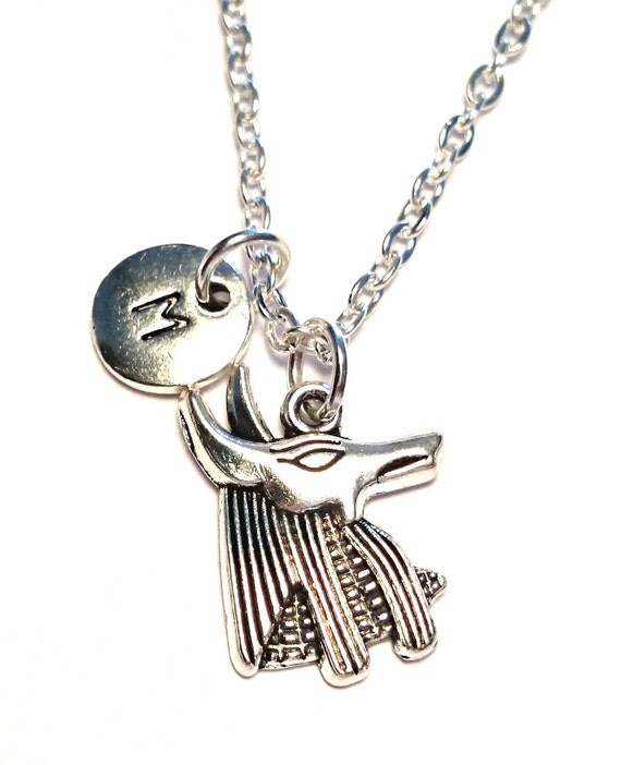 Anubis Necklace Anubis Charm Anubis by GustavsDachshundShop