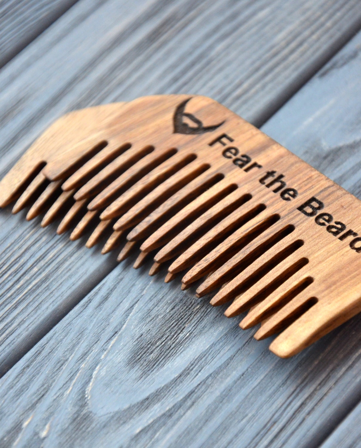 Personalized Beard Comb Custom Engraved Mustache by EnjoyTheWood