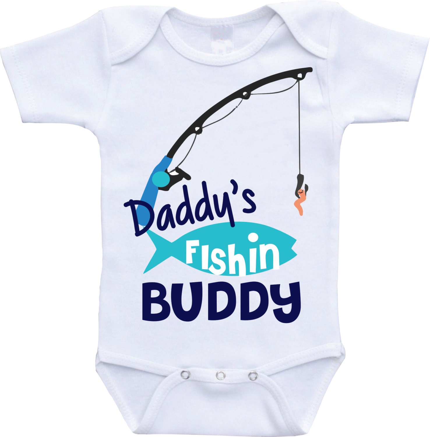 Daddys fishing buddy Onesie Daddys Buddy outfit baby fishing