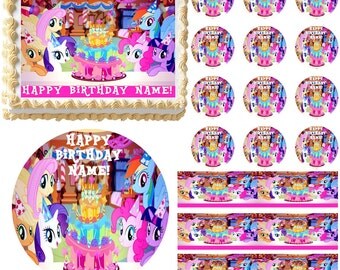 MY LITTLE PONY Party Edible Cake Topper Image Frosting Sheet Cake Decoration Many Sizes!