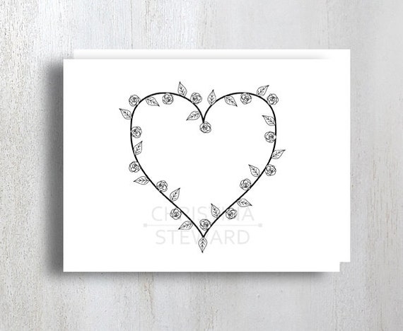 cards inside free blank printable card greeting with heart Printable shaped by