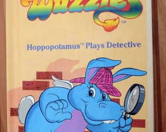 Vintage copy of Wuzzles, Hoppopotamus Plays Detective/Collector Series Book #5/Hasbro Bradley/Walt Disney/hard back children's book/