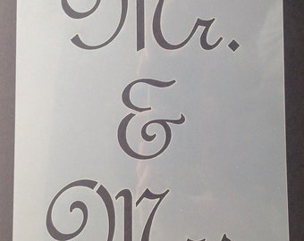 mr mrs stencils etsy