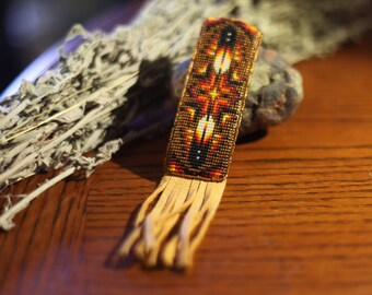 Native American (Oglala Lakota) handmade Beaded Keychain