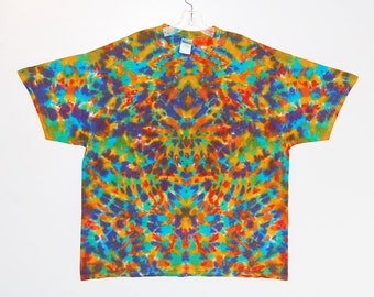 Psychedelic Tie Dye Shirt Neon Spiral Blotter Tye Dye Long