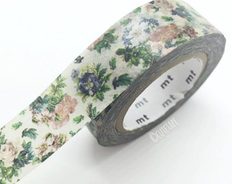 Japanese vintage flower Washi tape flower floral Washi Tape