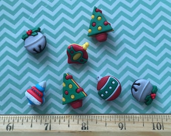 Christmas Ornament Buttons, Packaged Novelty Button Assortment "Jingle Bells" Style #4779 by Buttons Galore, Sewing, Crafting Embellishments