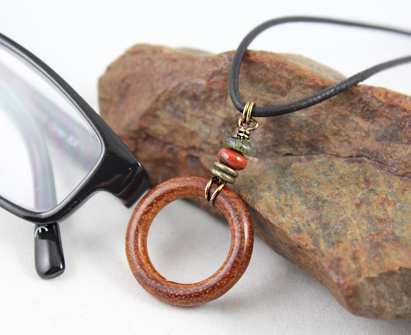 Gemstone Eyeglass Holder Eyeglass Necklace Eyeglass Loop