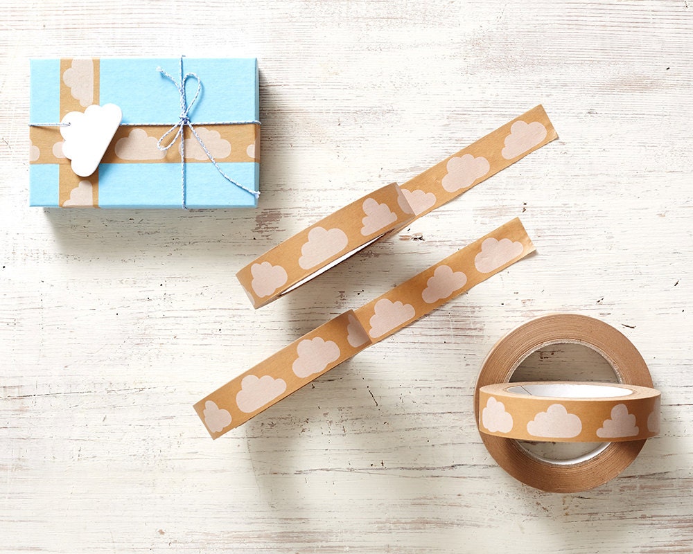 Cloud paper gift tape paper craft tape for packaging and