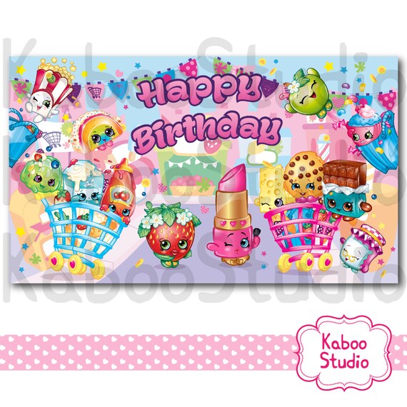 JPG Shopkins backdrop Shopkins Birthday Party by KabooStudio