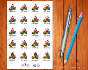 Meal choice stickers | Etsy