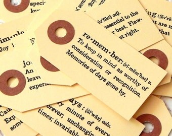 Definition Scrapbook Tags. Word Tags. Word Cards. Flash Cards. Journal Tag. Embellishment. Scrapbooking. Journal Ephemera. Junk Journal.
