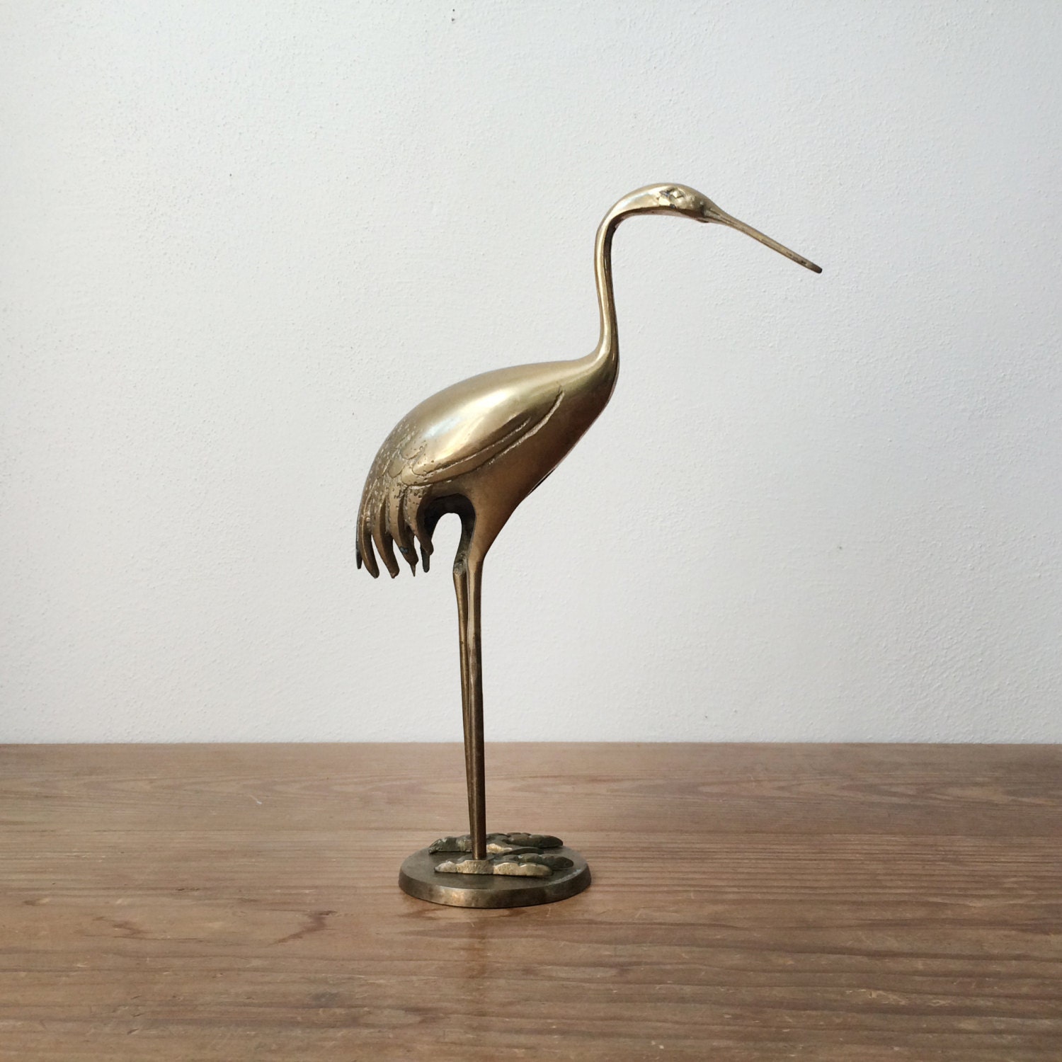 crane bird figurine