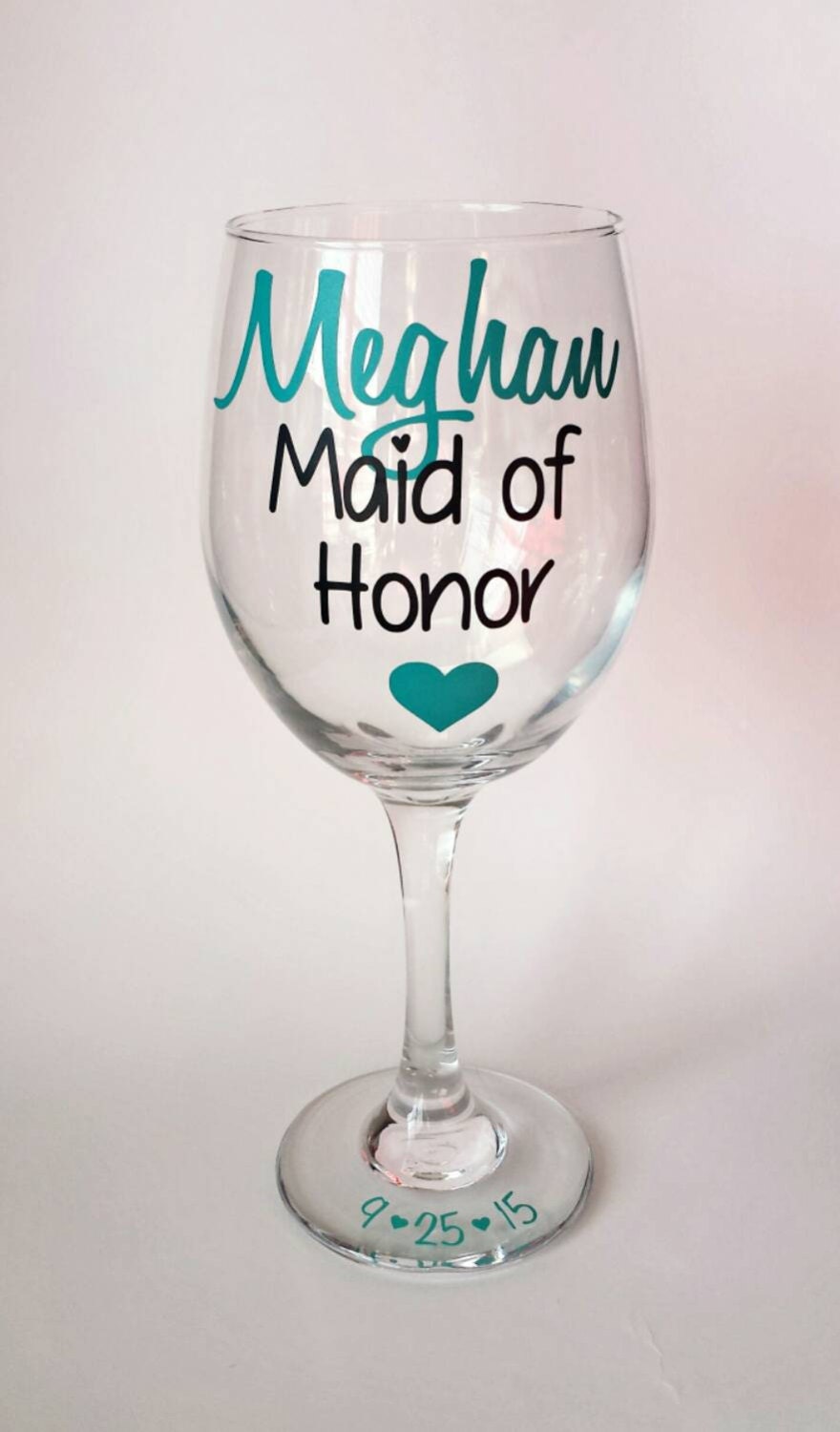 Bridesmaid Wine Glass Bridesmaid T Bridal By Twowinosdesigns