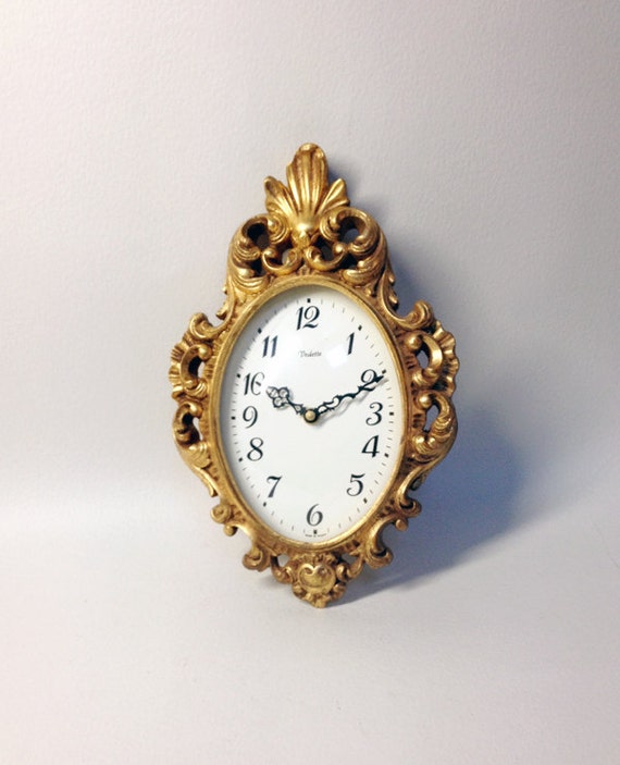 Vintage French VEDETTE Wall Clock 70's