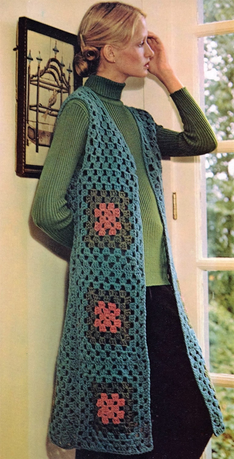 Long vest crochet pattern free downloads full length