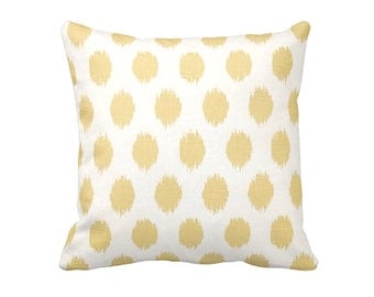 7 Sizes Available: Decorative Pillows Throw Pillow Covers Yellow Pillow Cover Yellow Ikat Pillows Yellow Accent Pillow Cushion Covers