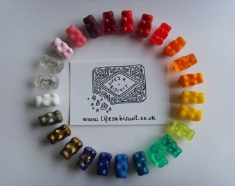 Gummy bear brooch, Gummy bear pin badge, Gummy bear flair