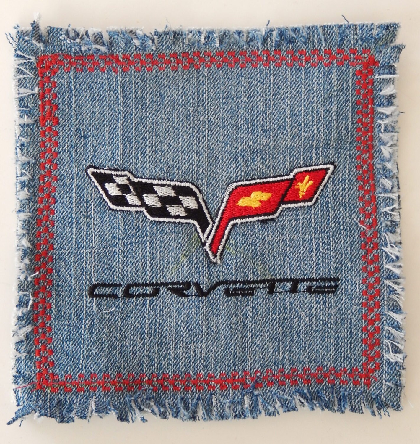 C6 Corvette Coasters-corvette Mug Rugs-embroidered C6