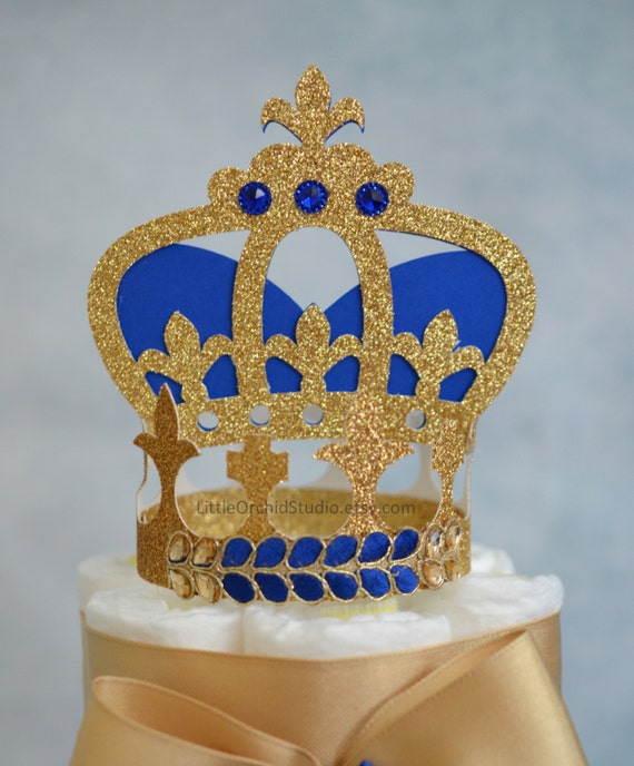 Royal prince baby shower/ Royal birthday/ Prince/ Crown/ Cake