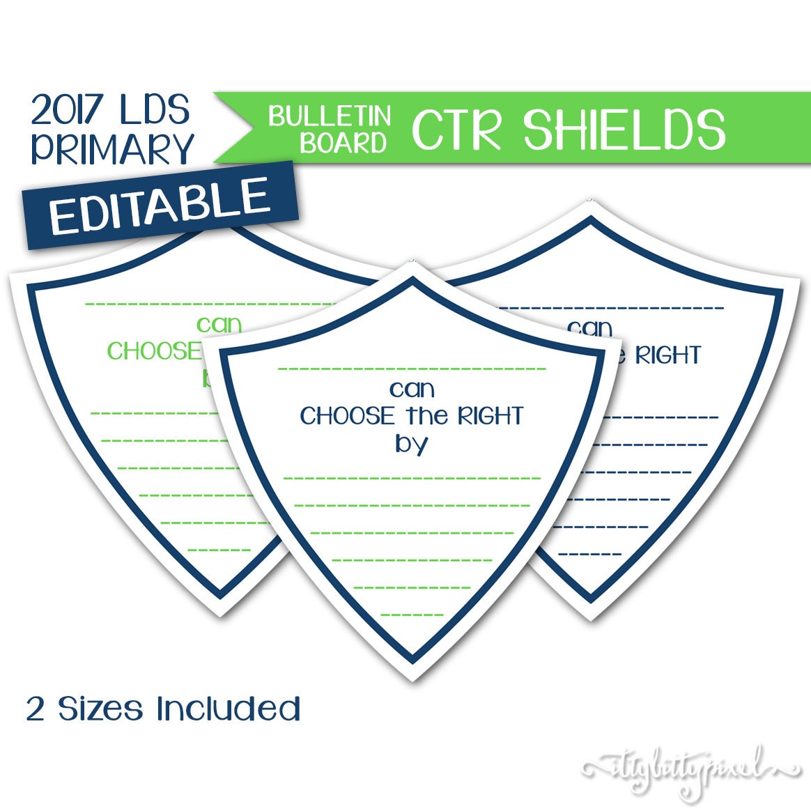 Bulletin Board CTR Shields LDS Primary 2017 Editable