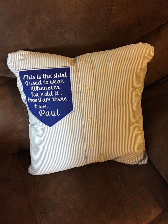 Memory Pillow Lost loved one Father Brother Mother Sister