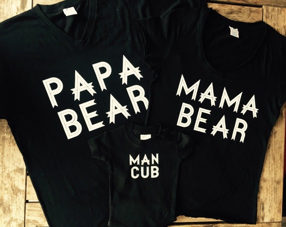 papa bear and mama bear shirts