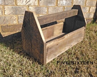 Barnwood Tool Caddy Centerpiece