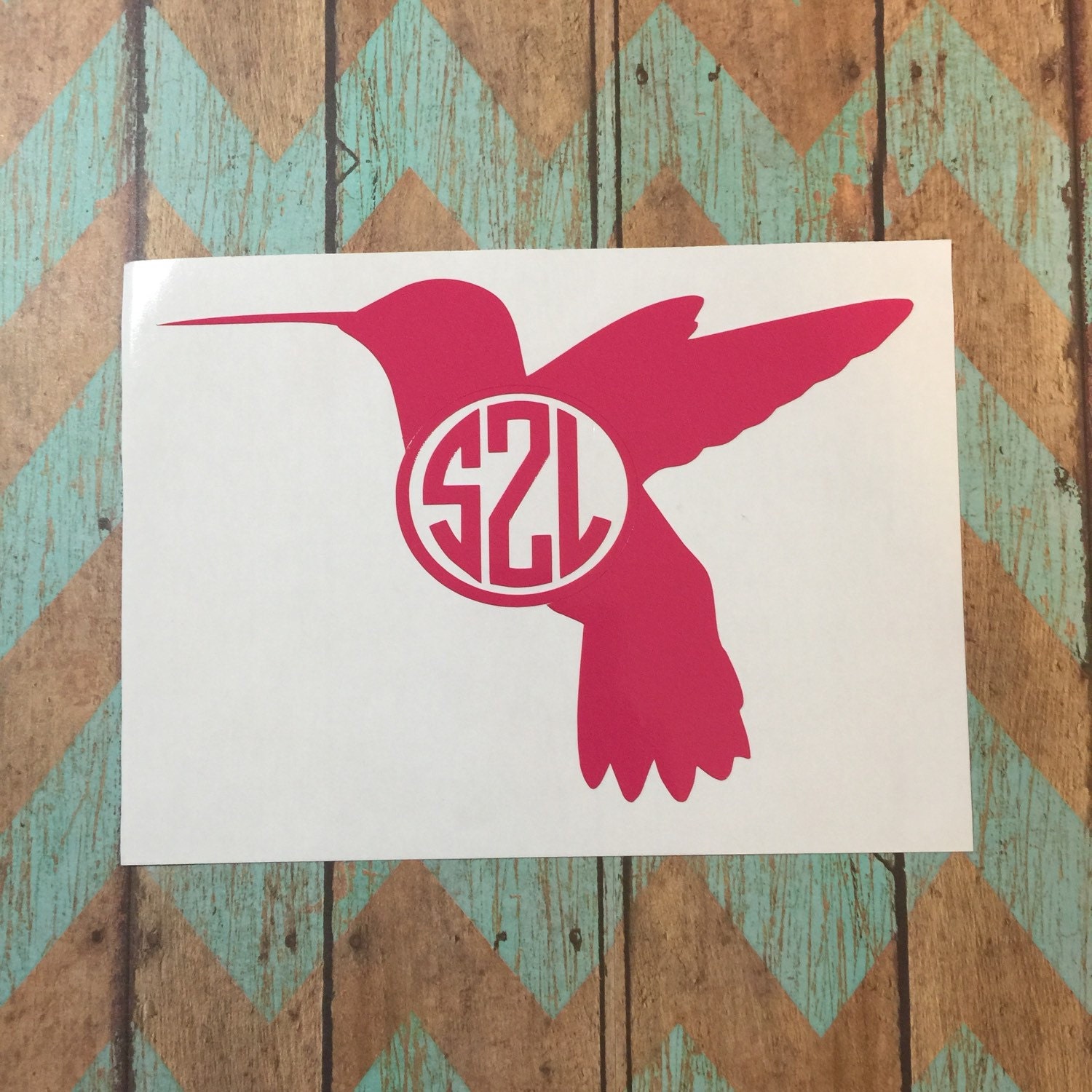 Download Hummingbird Monogram Decal Car Decal Vinyl Decal Vinyl
