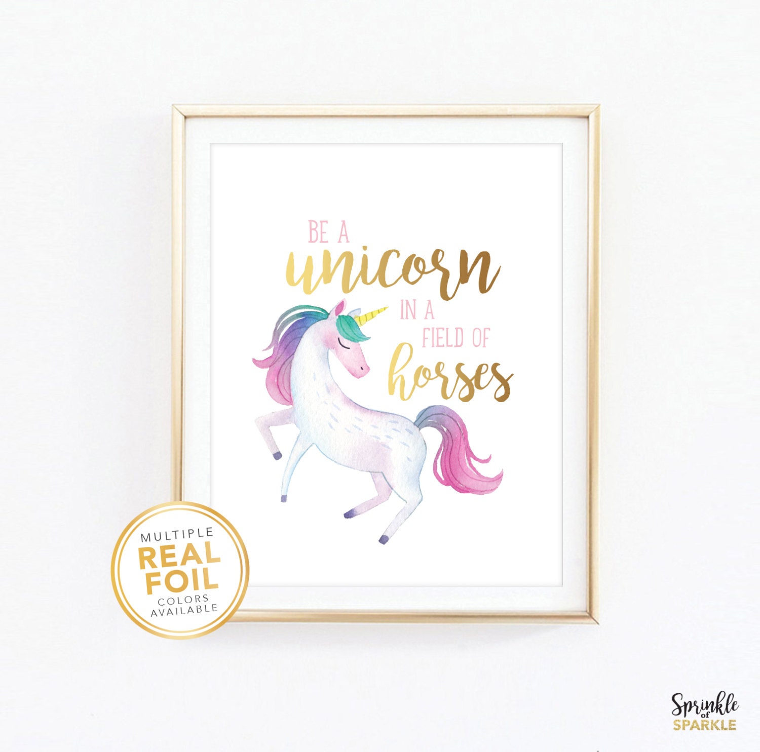 It is an image of Clean Be a Unicorn in a Field of Horses Free Printable This is a graphic of Clean Be a Unicorn in a Field of Horses Free Printable