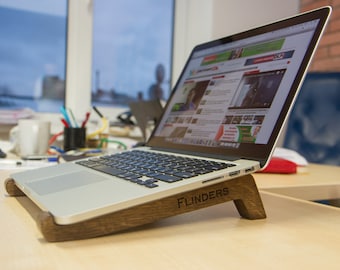 Wooden stand for MacBook Pro & MacBook Air ~iOriginal~Oak Brown.Laptop Stand.Apple Accessories.Luxury Design.Good Gift