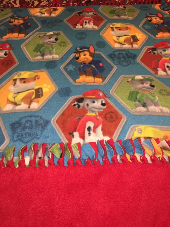 Paw patrol no sew fleece blanket by FunkyBlankets on Etsy