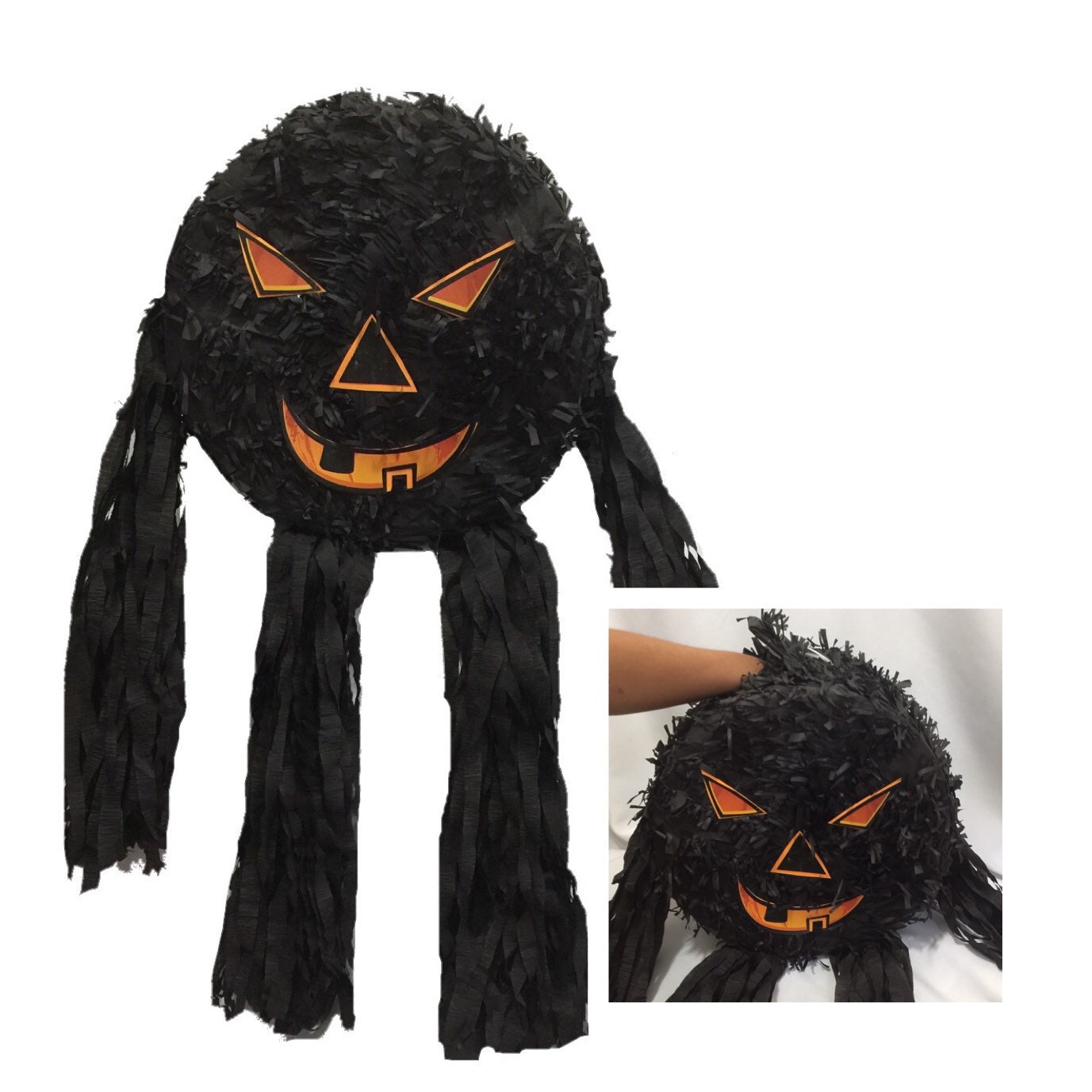 Scary Pumpkin Halloween Pinata/ Candy Holder