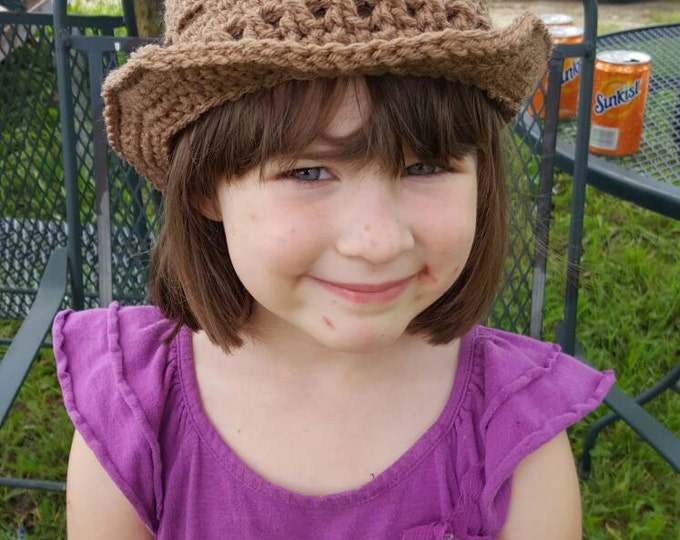 Crochet Girls Sassy Hat