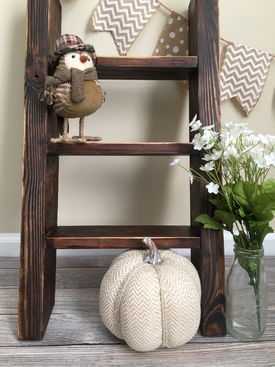 Farmhouse Ladder Country Decor Rustic Ladder Farmhouse