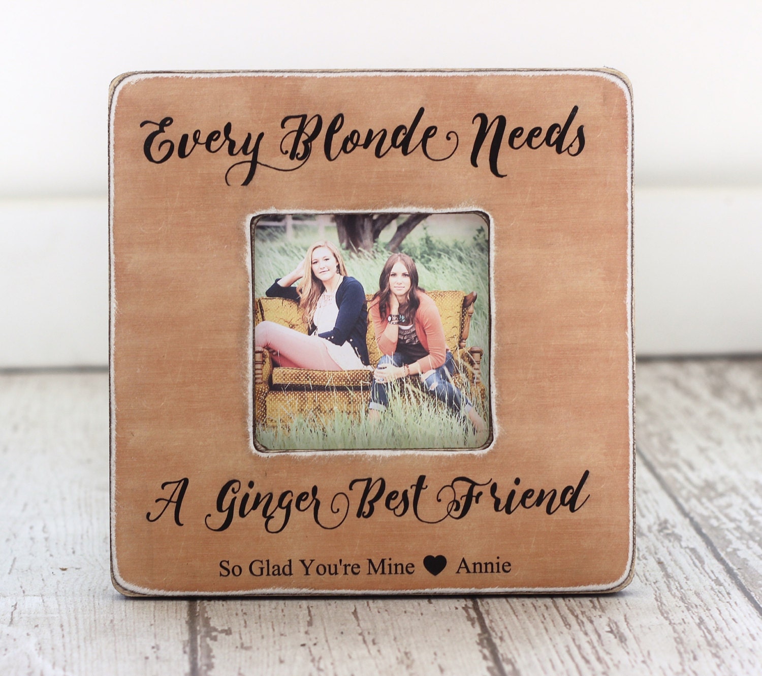 Every Blonde Needs a Ginger Best Friend Personalized Picture