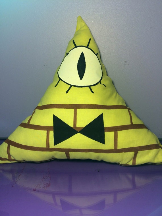 bill cipher spongebob pillow