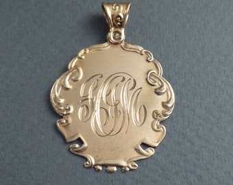 10k gold signet -fancy monogram
