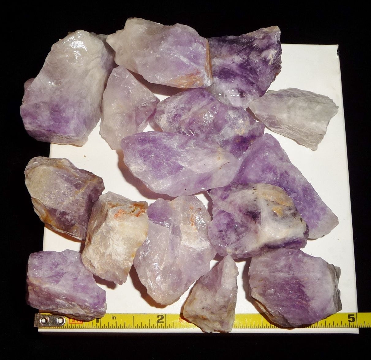 raw amethyst rock