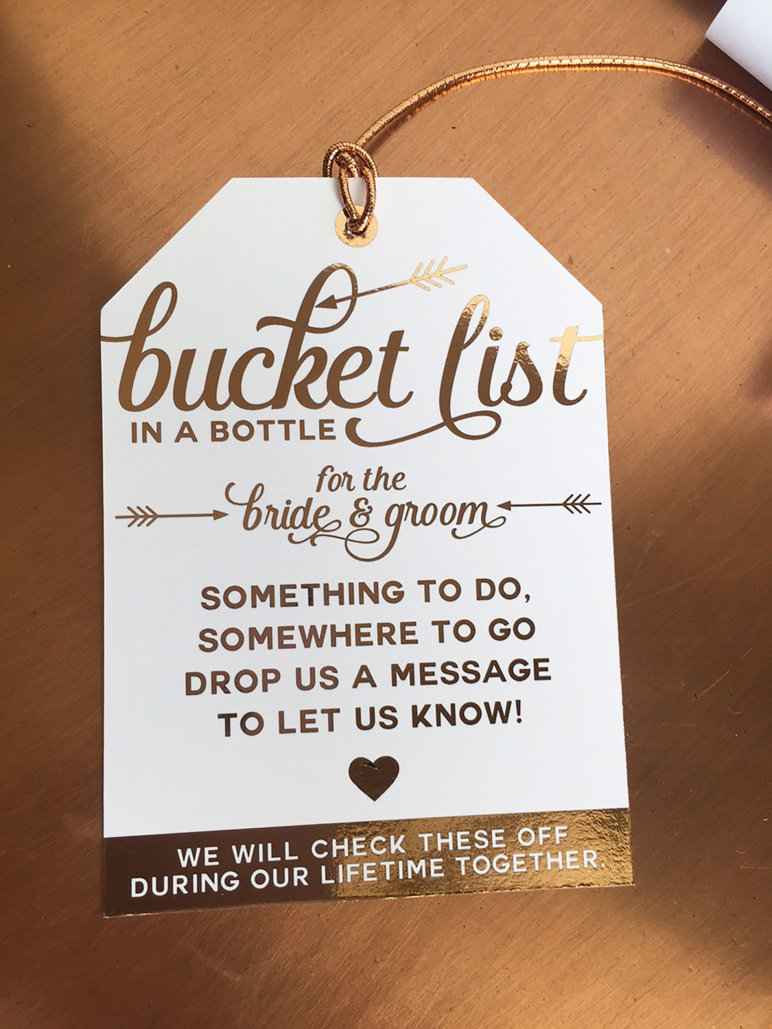 NEW IDEA Bucket List in a Bottle tag a unique alternative to
