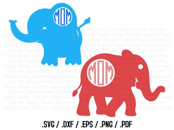 Baby Elephant SVG Clipart Files Elephant Clipart Silhouette