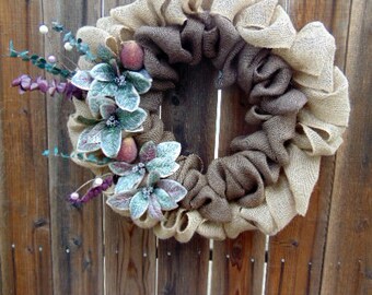 Everyday Wreath/Candied Fruit with Floral Accents