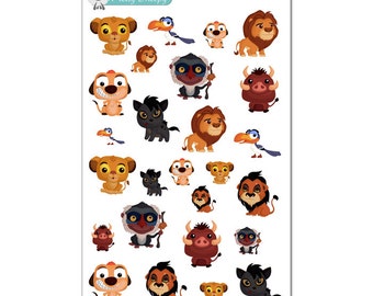 Lion King Stickers - Disney Planner Stickers