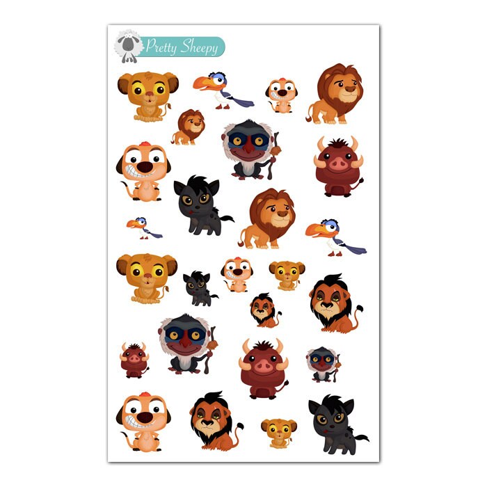 Lion King Stickers Disney Planner Stickers